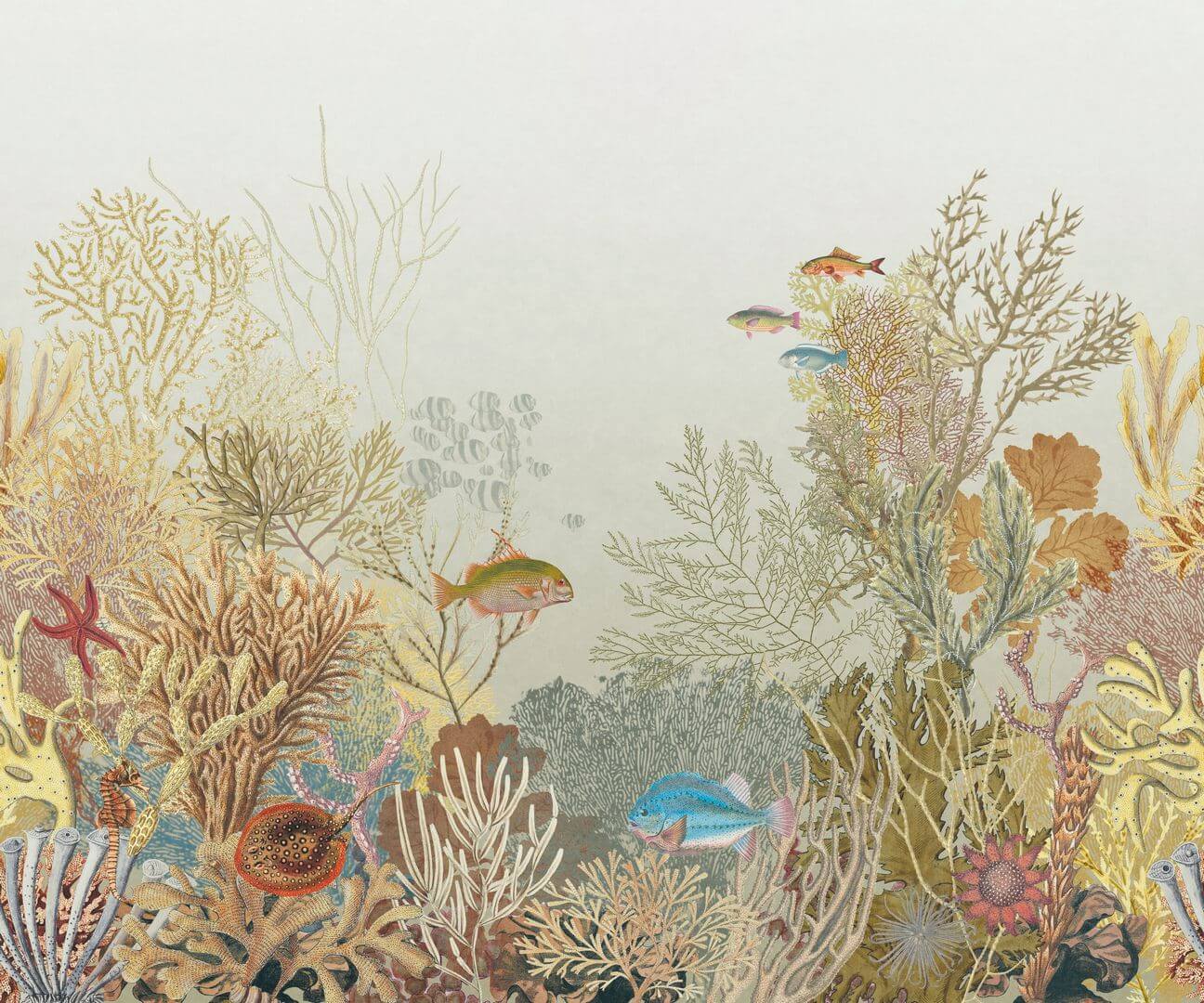 Mural podwodny krajobraz Casadeco SEAS 201540307 S Aquarium Seaside