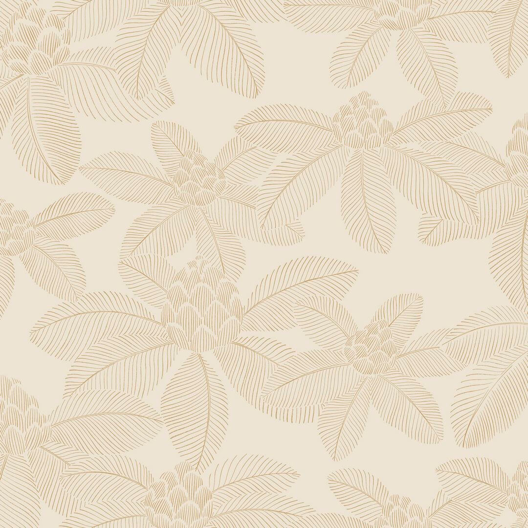 Tapeta kwiaty i liście lotosu Caselio AOB 106650268 Lotus Art of Botany
