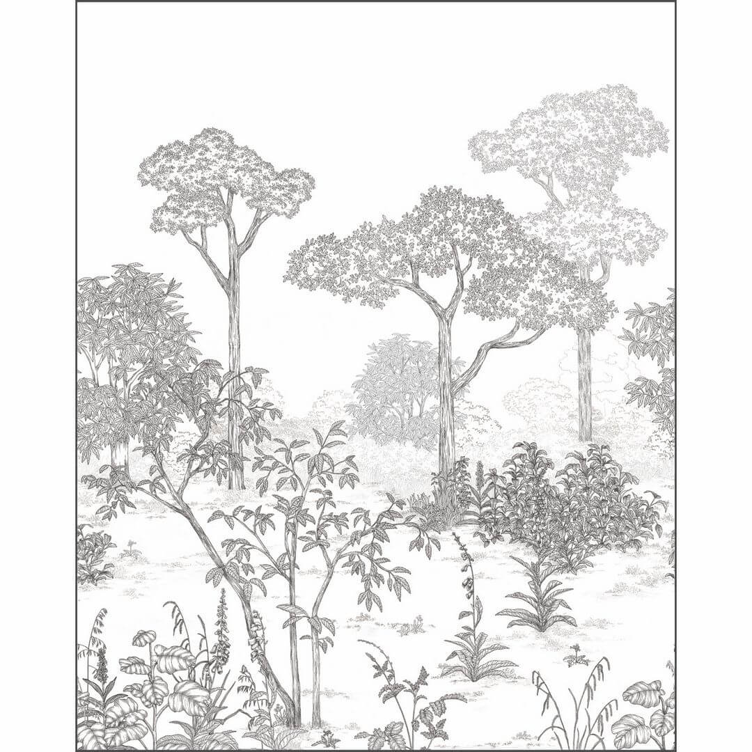 Mural krajobraz drzew Caselio AOB 106690905 S Arboretum Art of Botany