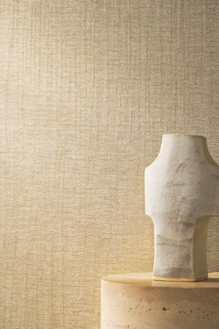 Tapeta tekstylna z efektem opalizacji Casamance 70560660 Egea Sensation