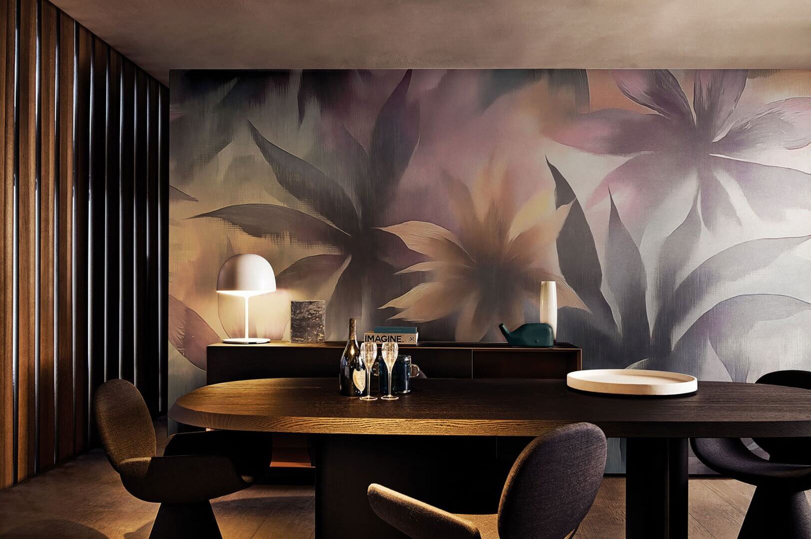 Fototapeta kwiatami w stylu malarskim London Art 25004-02 Nocturnal Rhapsody Exclusive Wallpaper 2025