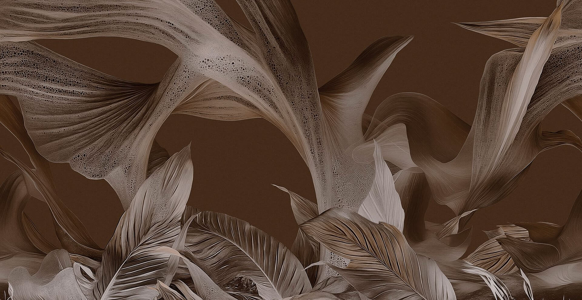 Fototapeta abstrakcyjne liście London Art 25009-01 Sandstone Dreams Exclusive Wallpaper 2025