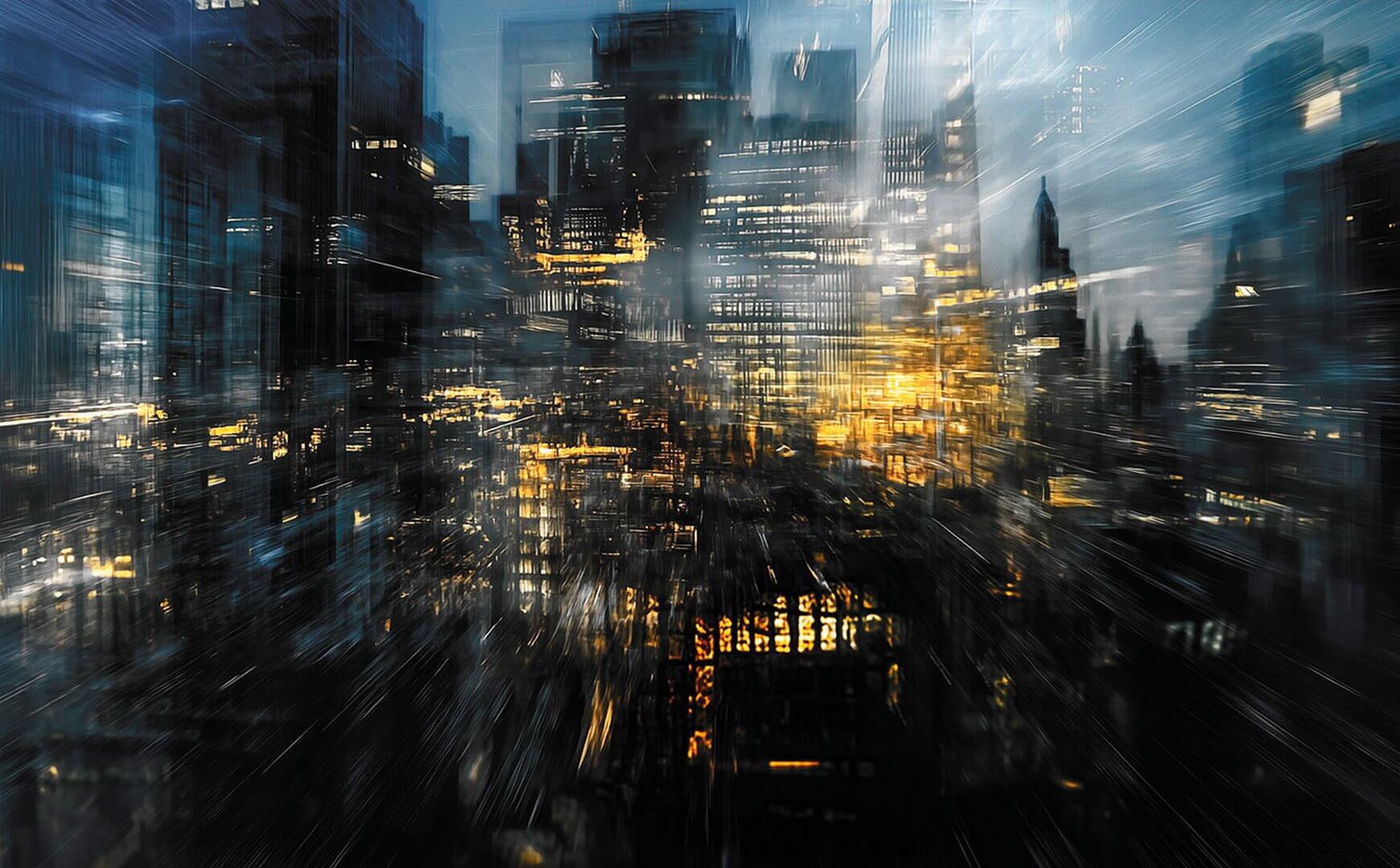 Fototapeta futurystyczna metropolia London Art 25018-01 Quantum Metropolis Exclusive Wallpaper 2025