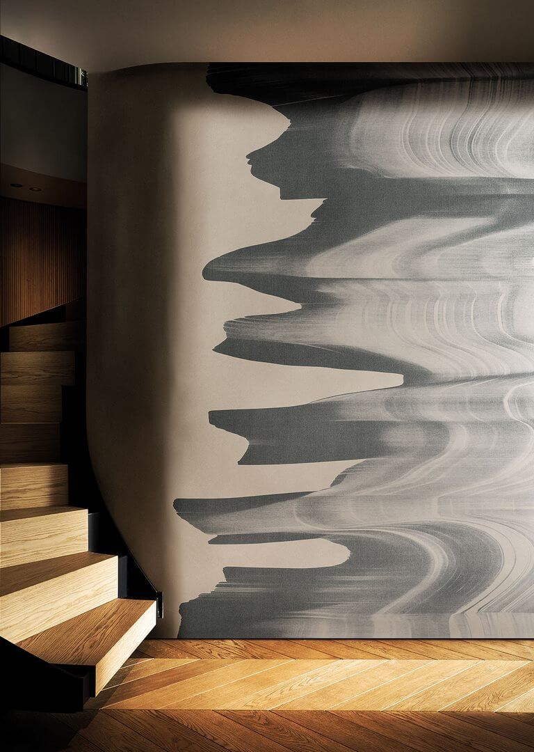 Fototapeta dynamiczna abstrakcja inspirowana ruchem London Art 25029-02 Fluid Flow Exclusive Wallpaper 2025