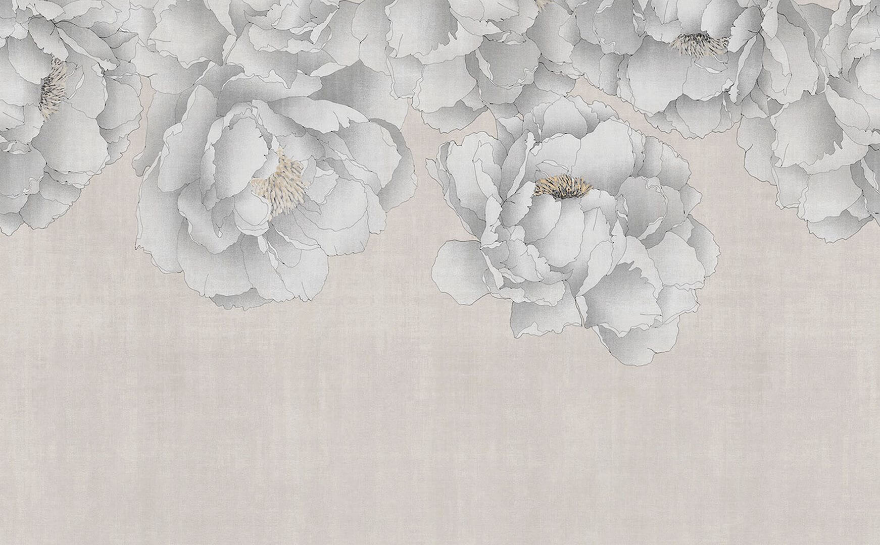 Fototapeta rysowane kwiaty London Art 25041-02 Oriental Flowers Exclusive Wallpaper 2025