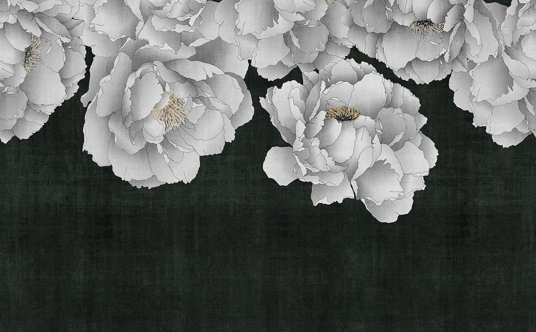 Fototapeta rysowane kwiaty London Art 25041-04 Oriental Flowers Exclusive Wallpaper 2025