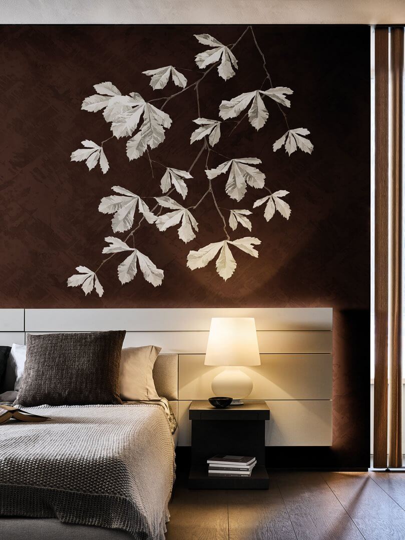 Fototapeta delikatnie rysowane liście London Art 25042-02 Night And Day Exclusive Wallpaper 2025