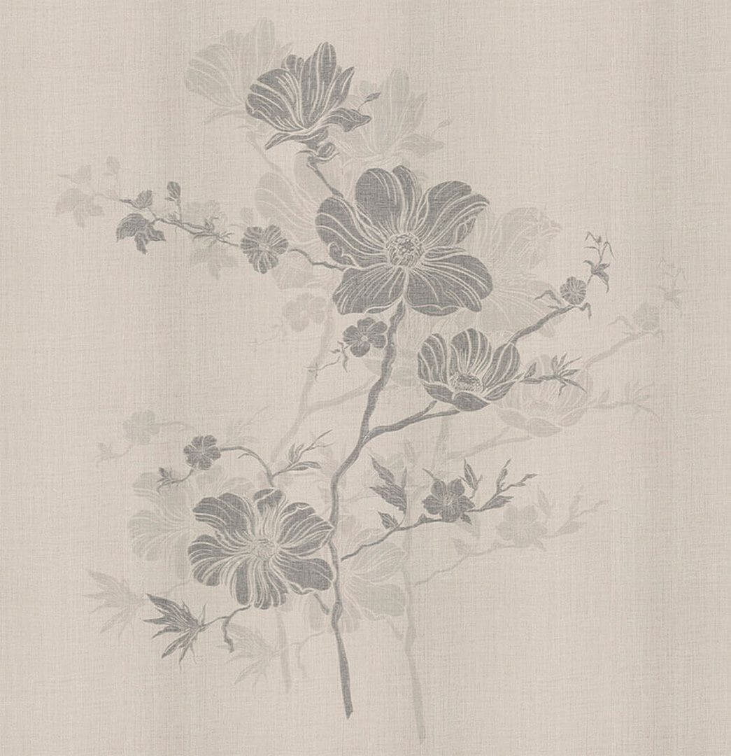 Fototapeta w duchu japońskiej kaligrafii - kwiatki London Art 25034-01 Sumie #5 Exclusive Wallpaper 2025