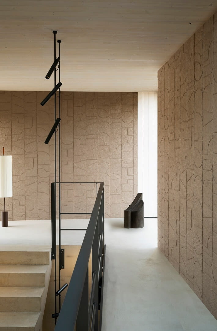 Tapeta tekstylna zaokrąglone linie 3D Arte Arcane 23911 Terra