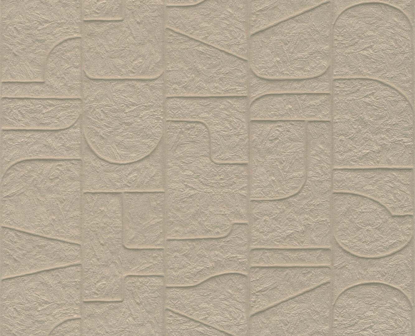 Tapeta tekstylna zaokrąglone linie 3D Arte Arcane 23912 Terra