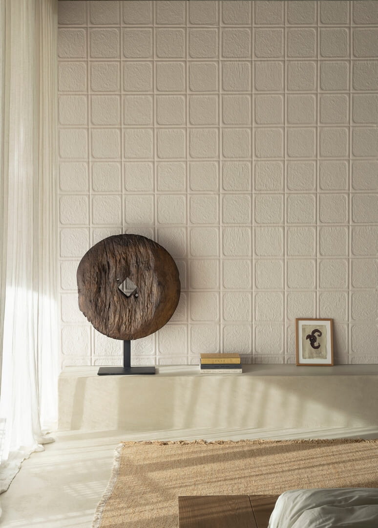 Tapeta tekstylna geometryczna 3D Arte Arcilla 23933 Terra