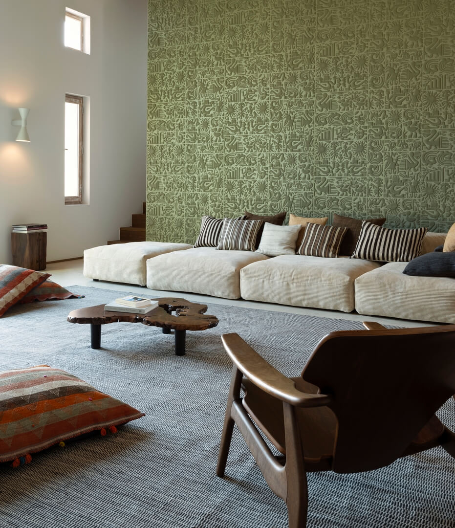 Tapeta tekstylna 3D etniczna Arte Chimu 23902 Terra