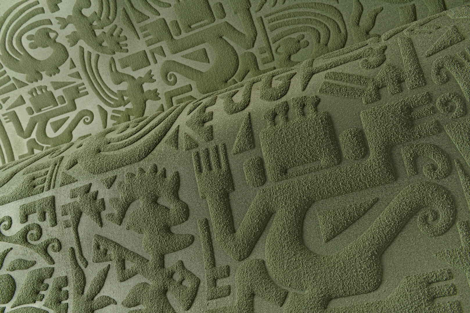 Tapeta tekstylna 3D etniczna Arte Chimu 23903 Terra