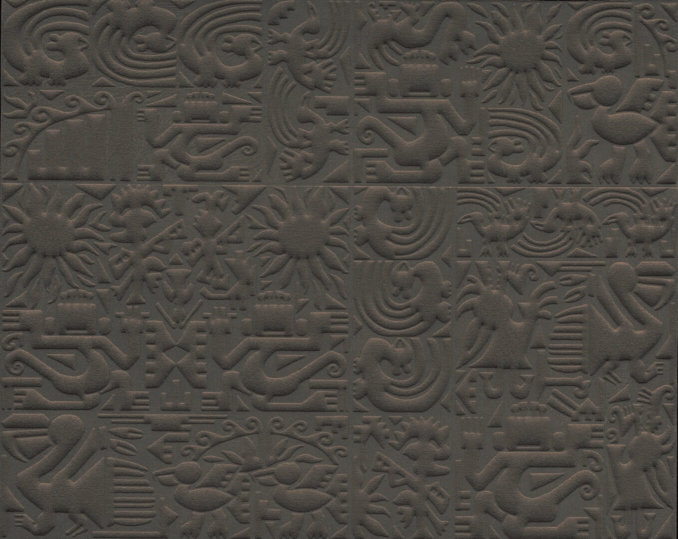 Tapeta tekstylna 3D etniczna Arte Chimu 23904 Terra