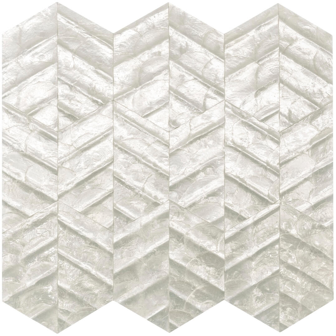 Tapeta z muszli Capiz z geometrycznym wzorem Arte Lucea 70310 Luster