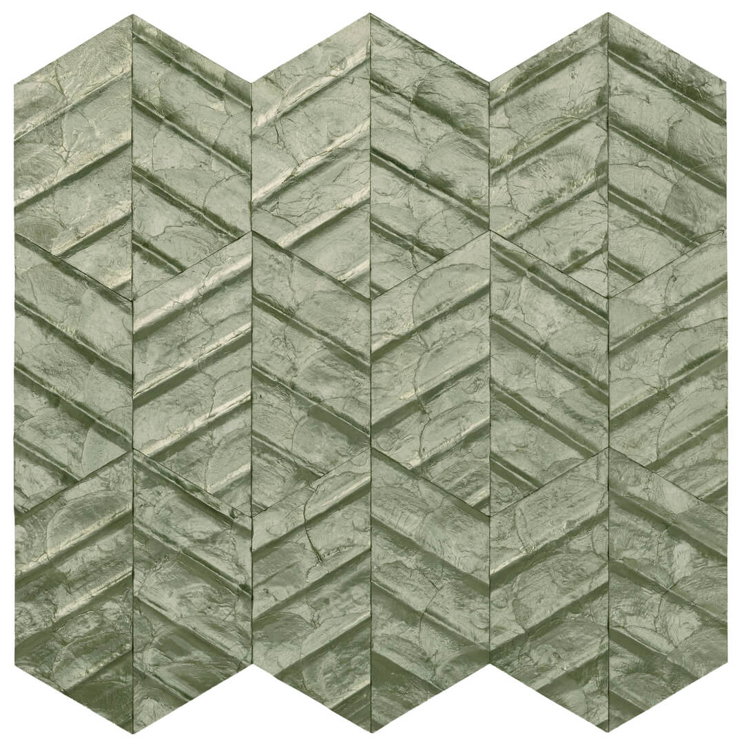 Tapeta z muszli Capiz z geometrycznym wzorem Arte Lucea 70312 Luster