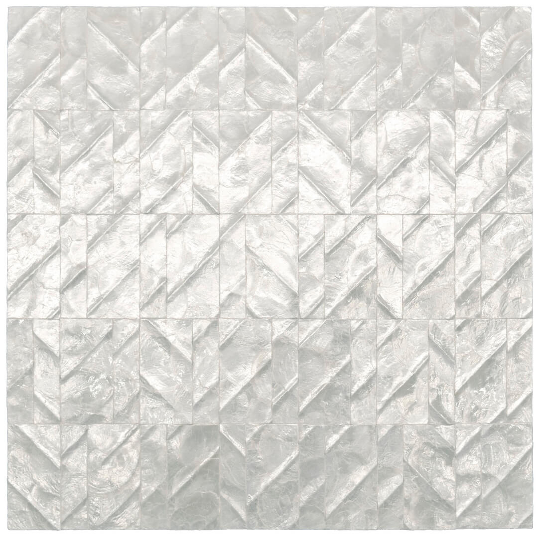 Tapeta z muszli Capiz z geometrycznym wzorem Arte Perula 70300 Luster