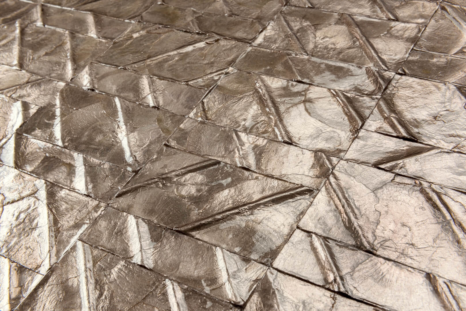 Tapeta z muszli Capiz z geometrycznym wzorem Arte Perula 70302 Luster