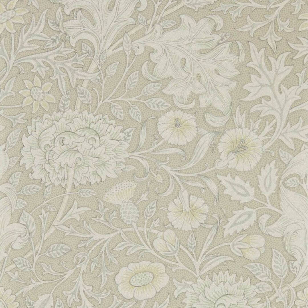 Tapeta kwarc - liście akantu i kwiaty Morris & Co. Double Bough 216684 Melsetter