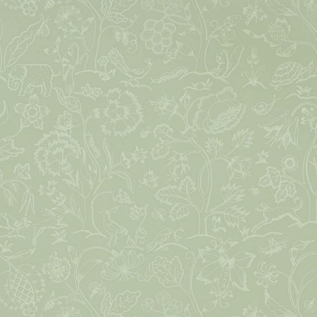 Tapeta botaniczna ze zwierzętami Morris & Co. Middlemore  216694 Melsetter