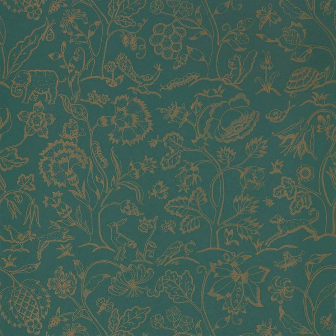Tapeta botaniczna ze zwierzętami Morris & Co. Middlemore  216695 Melsetter