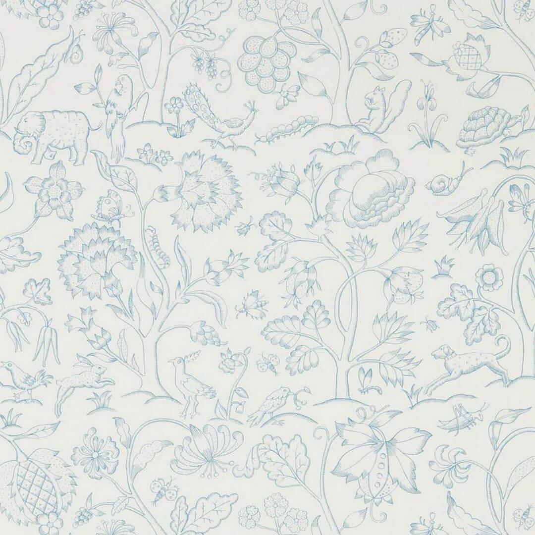 Tapeta botaniczna ze zwierzętami Morris & Co. Middlemore  216698 Melsetter
