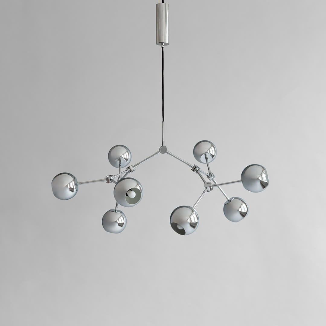 Lampa wisząca kule 249017 Drop Chandelier Globe Mini Chrome (5m) 101 Copenhagen