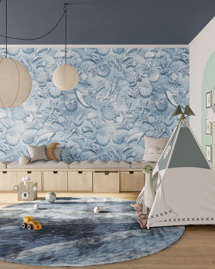 Fototapeta podwodne stworzenia Inkiostro Bianco AFLOAT INKICIT2503 Inkids