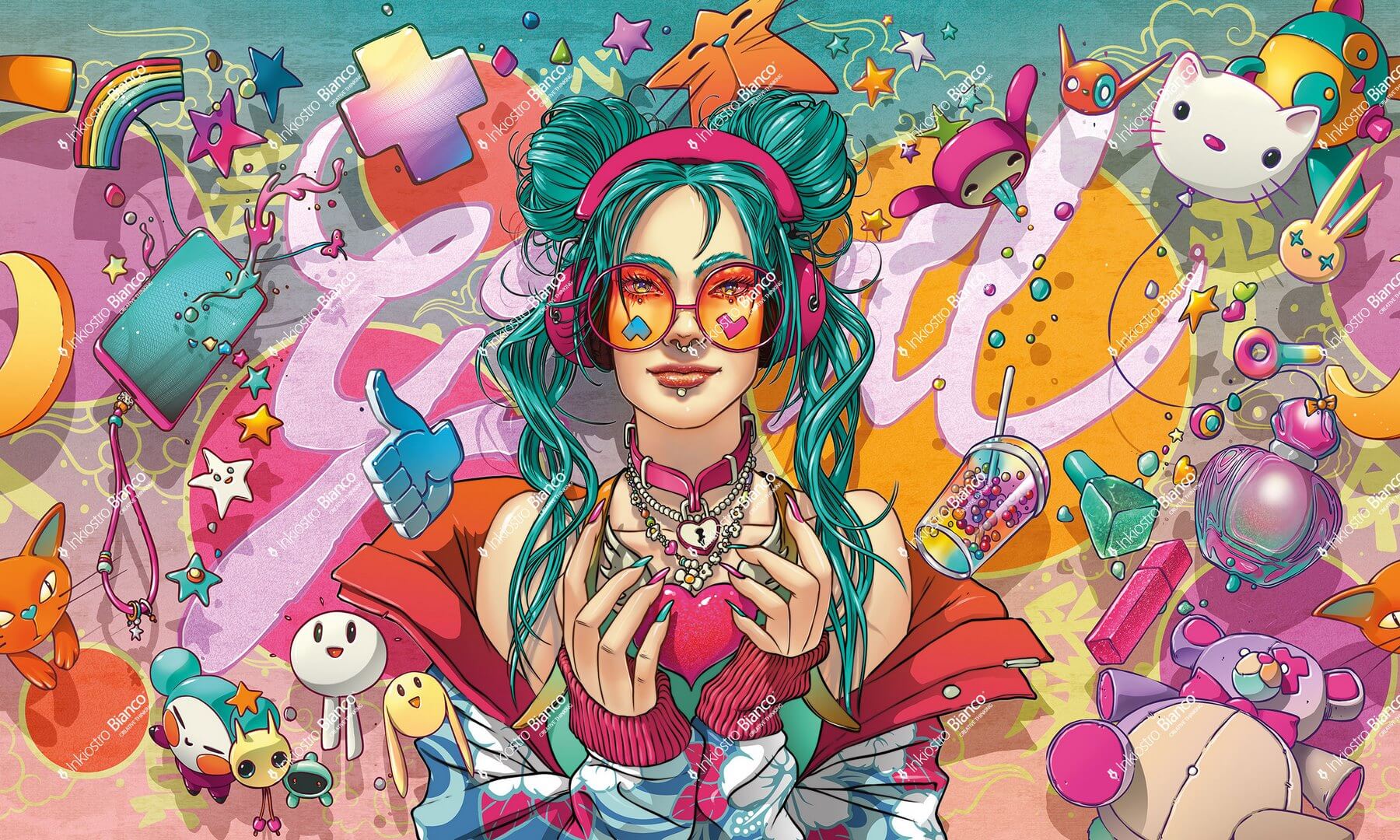 Fototapeta popkulturowy świat Inkiostro Bianco GIRL INKATRO2501 Inkids