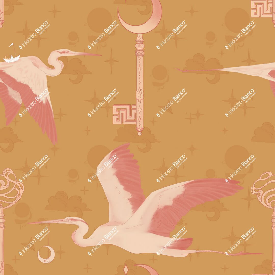 Fototapeta czaple Inkiostro Bianco HERON'S FLIGHT INKIINI2503 Inkids