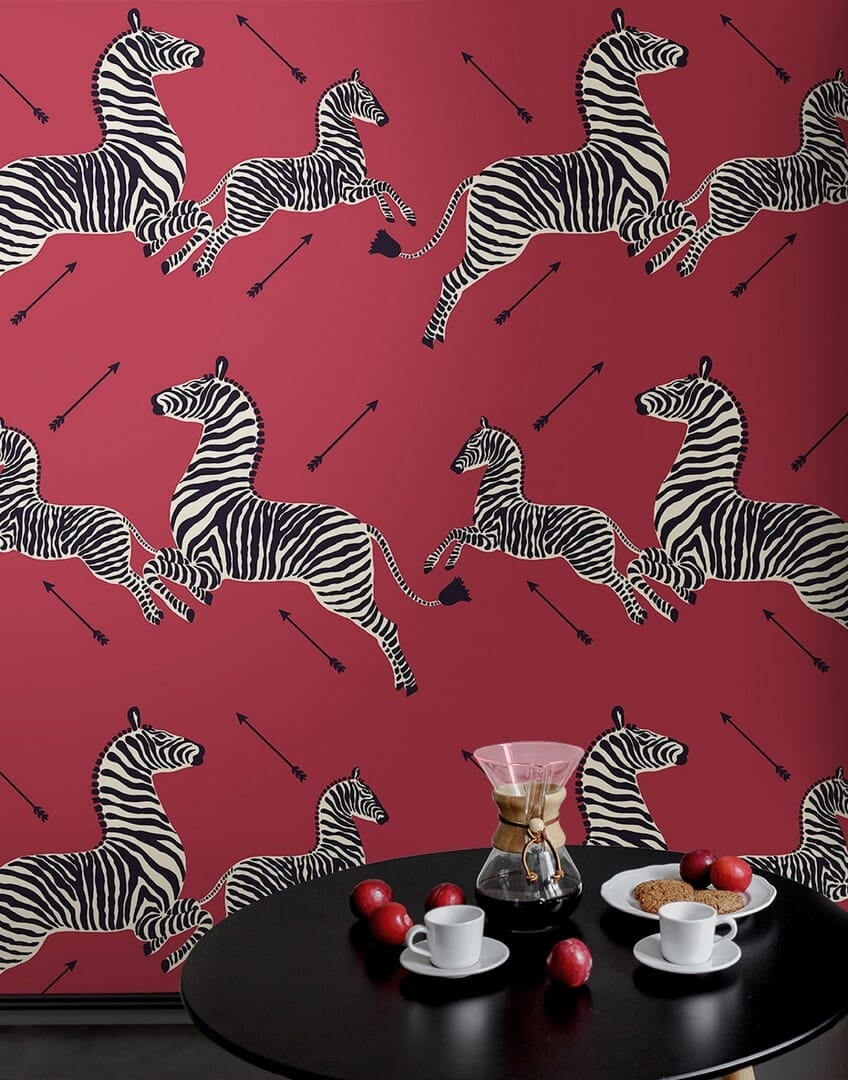 Tapeta zebry J&V 26000 Zebras Scalamandre