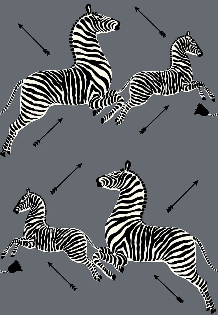 Tapeta zebry J&V 26005 Zebras Scalamandre