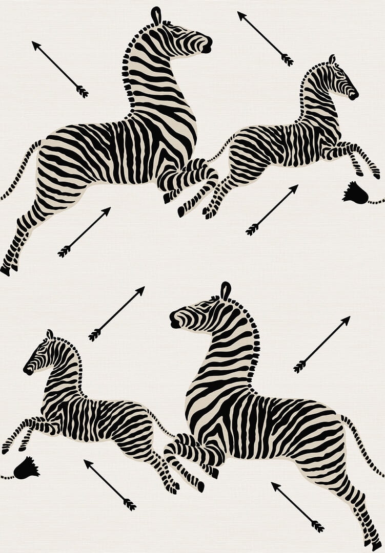 Tapeta naturalna w zebry J&V 26006 Zebras Scalamandre