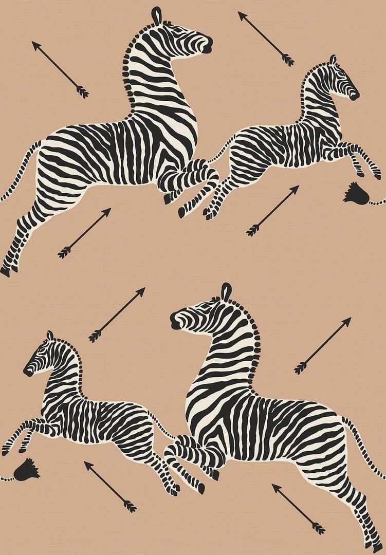 Tapeta naturalna w zebry J&V 26007 Zebras Scalamandre