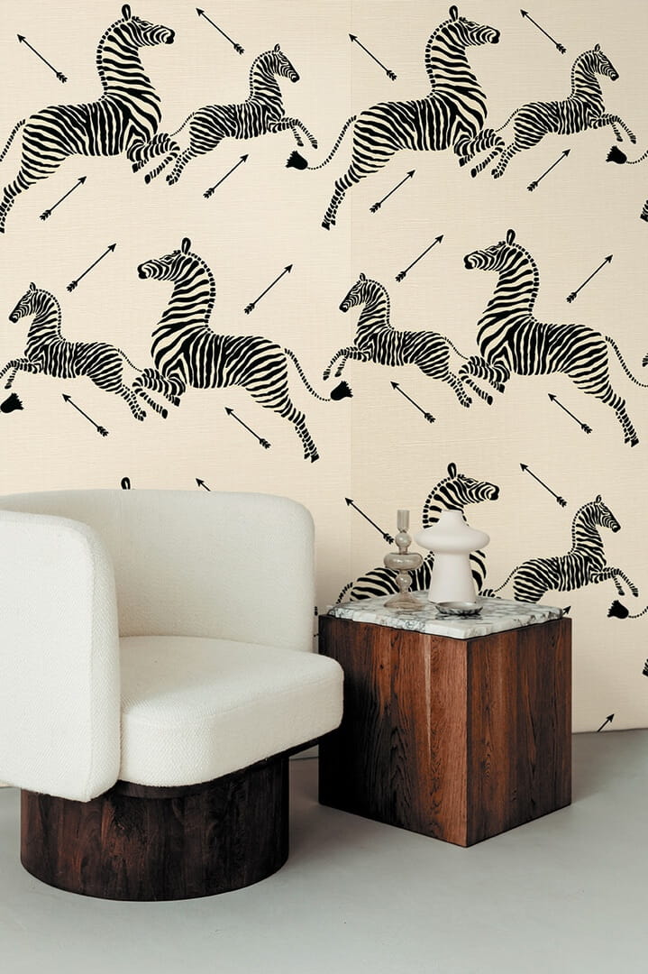 Tapeta naturalna w zebry J&V 26007 Zebras Scalamandre