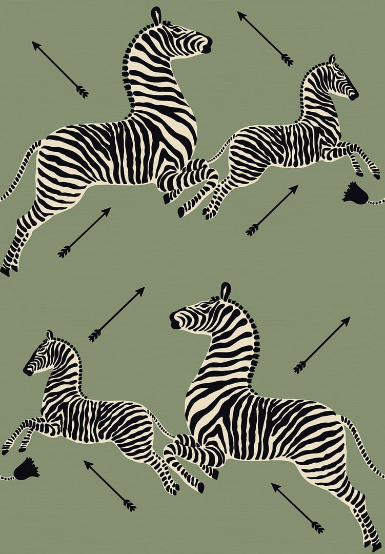 Tapeta naturalna w zebry J&V 26008 Zebras Scalamandre