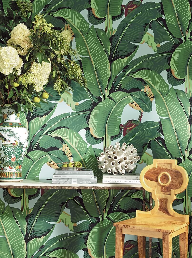 Tapeta liście bananowca J&V 26011 Hinson Palm Scalamandre