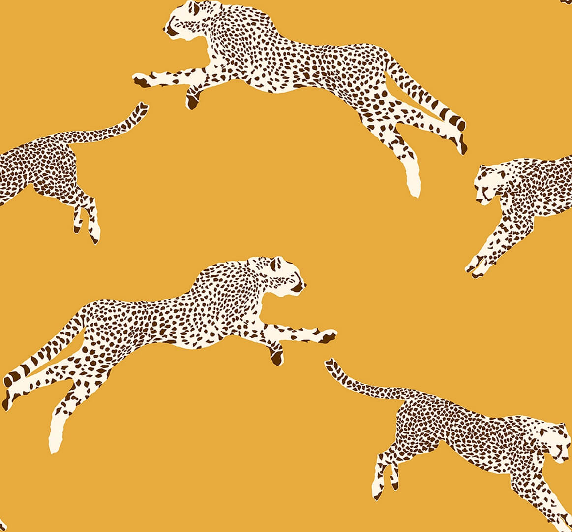 Tapeta gepardy J&V 26020 Leaping Cheetah Scalamandre