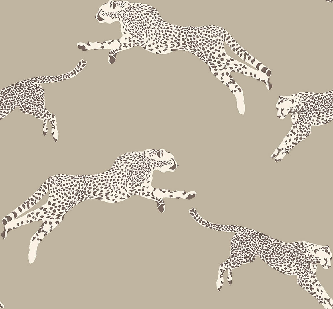 Tapeta gepardy J&V 26021 Leaping Cheetah Scalamandre