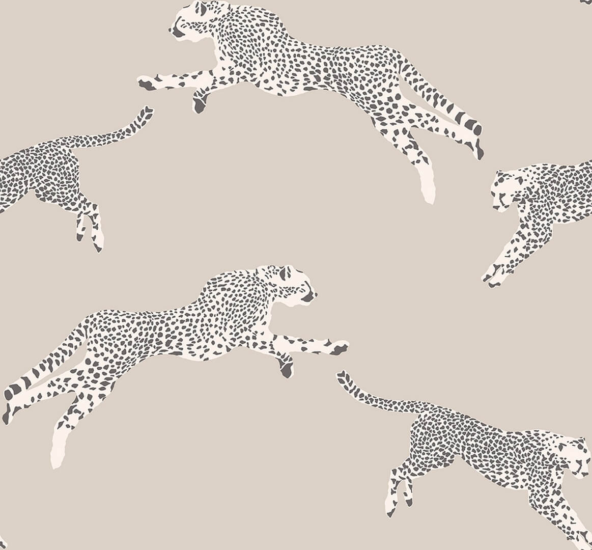 Tapeta gepardy J&V 26022 Leaping Cheetah Scalamandre