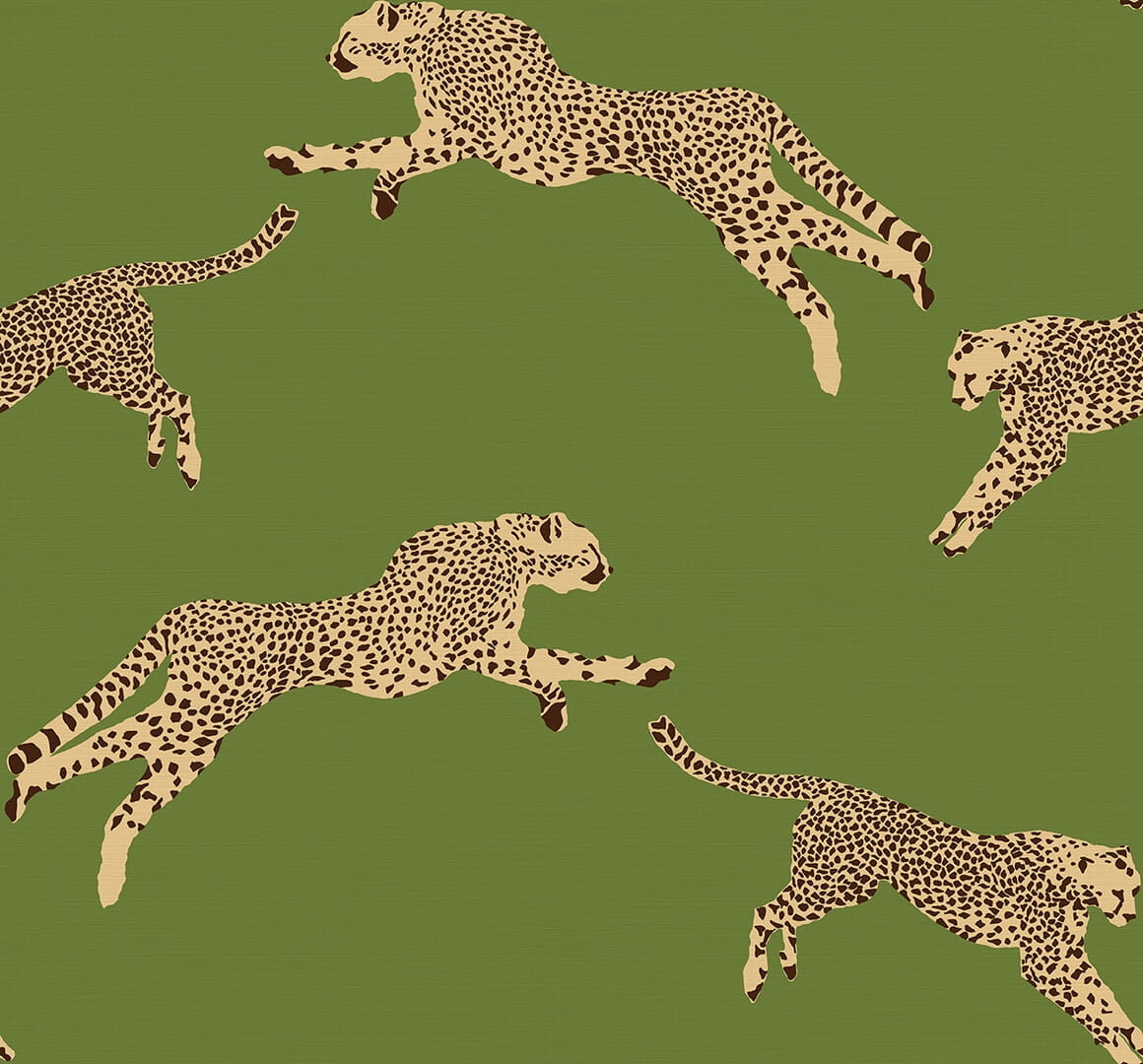 Tapeta J&V 26024 Leaping Cheetah Scalamandre