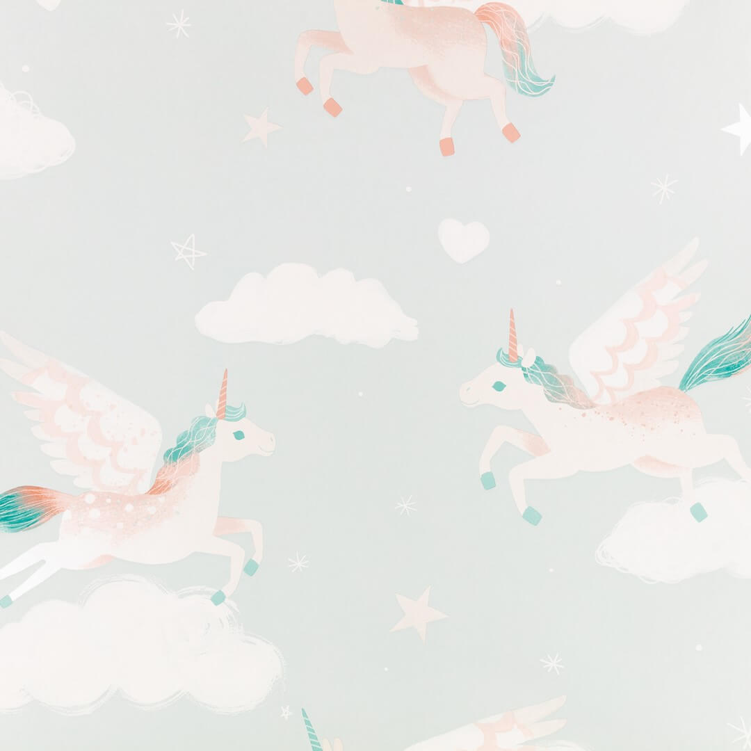 Tapeta jednorożce Villa Nova W649/01 Dancing Unicorns Picturebook II