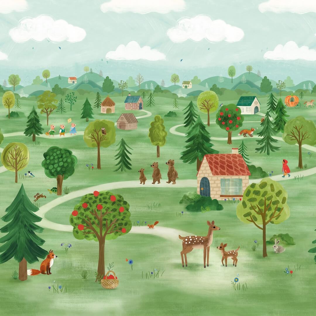 Mural zaczarowany las Villa Nova W655/01 Once Upon a Time Wall Picturebook II