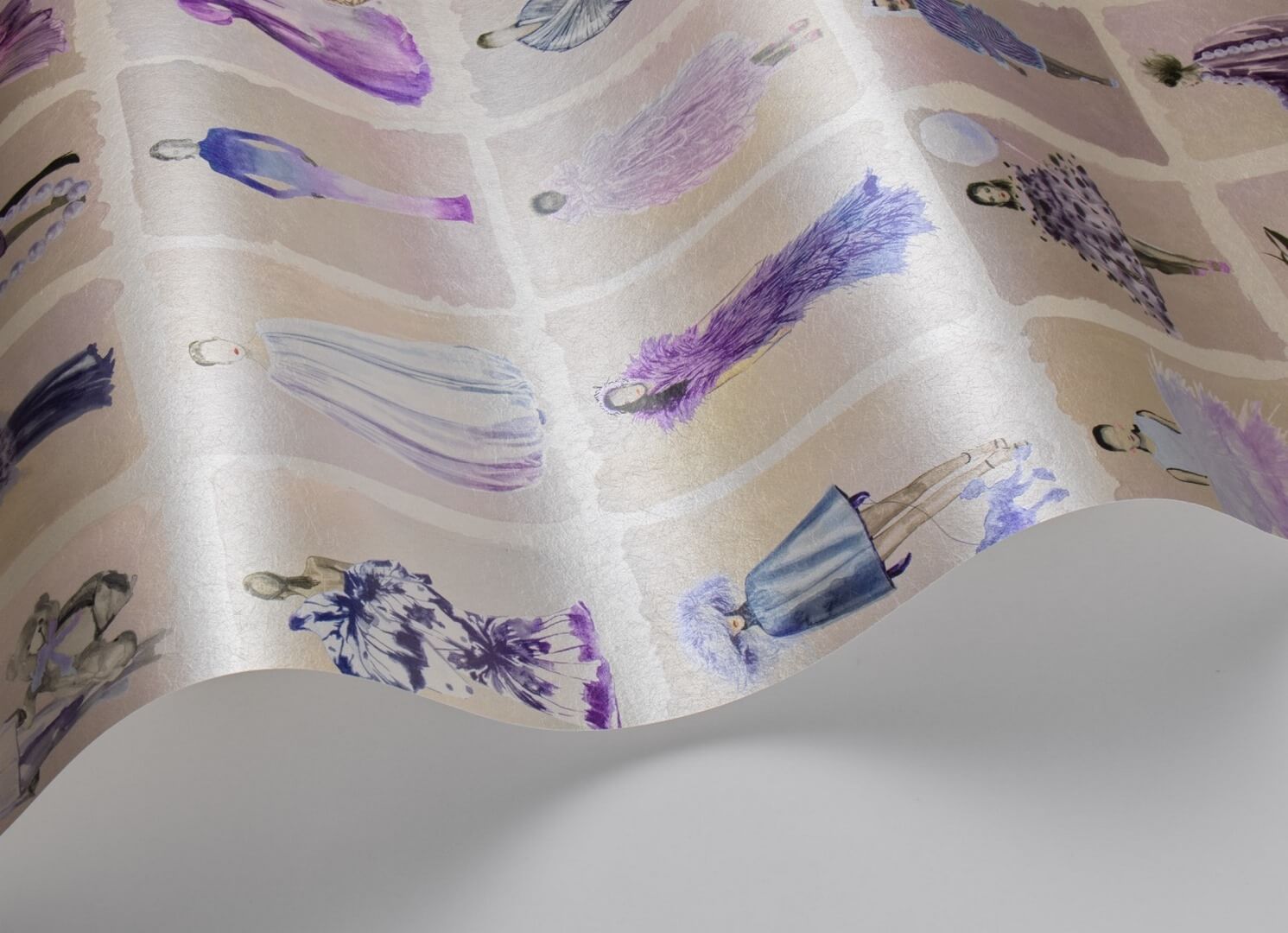 Tapeta modelki Cole & Son 175/1005M Lavender Pearl Harrods Couture Carouse