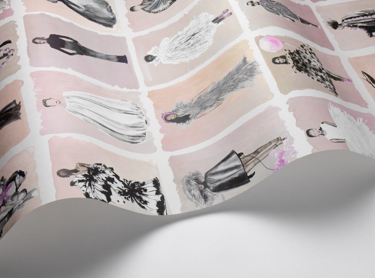 Tapeta modelki Cole & Son 175/1006 Blush Harrods Couture Carouse