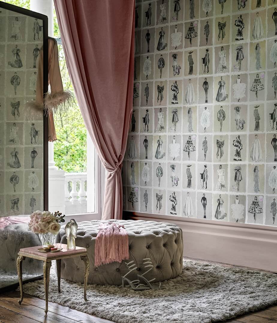 Tapeta modelki Cole & Son 175/1006M Blush Pearl Harrods Couture Carouse