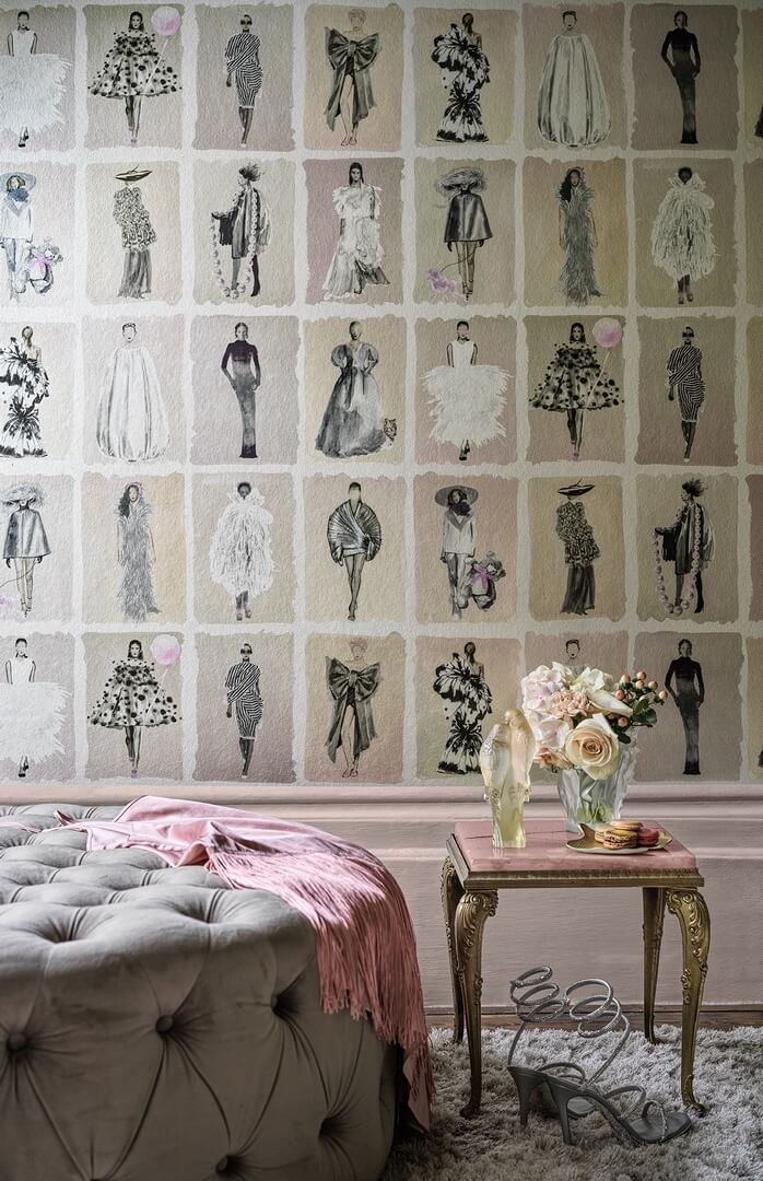 Tapeta modelki Cole & Son 175/1006M Blush Pearl Harrods Couture Carouse