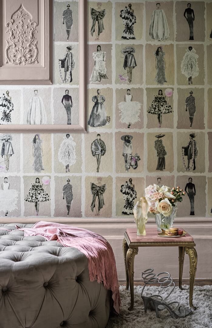 Tapeta modelki Cole & Son 175/1006M Blush Pearl Harrods Couture Carouse