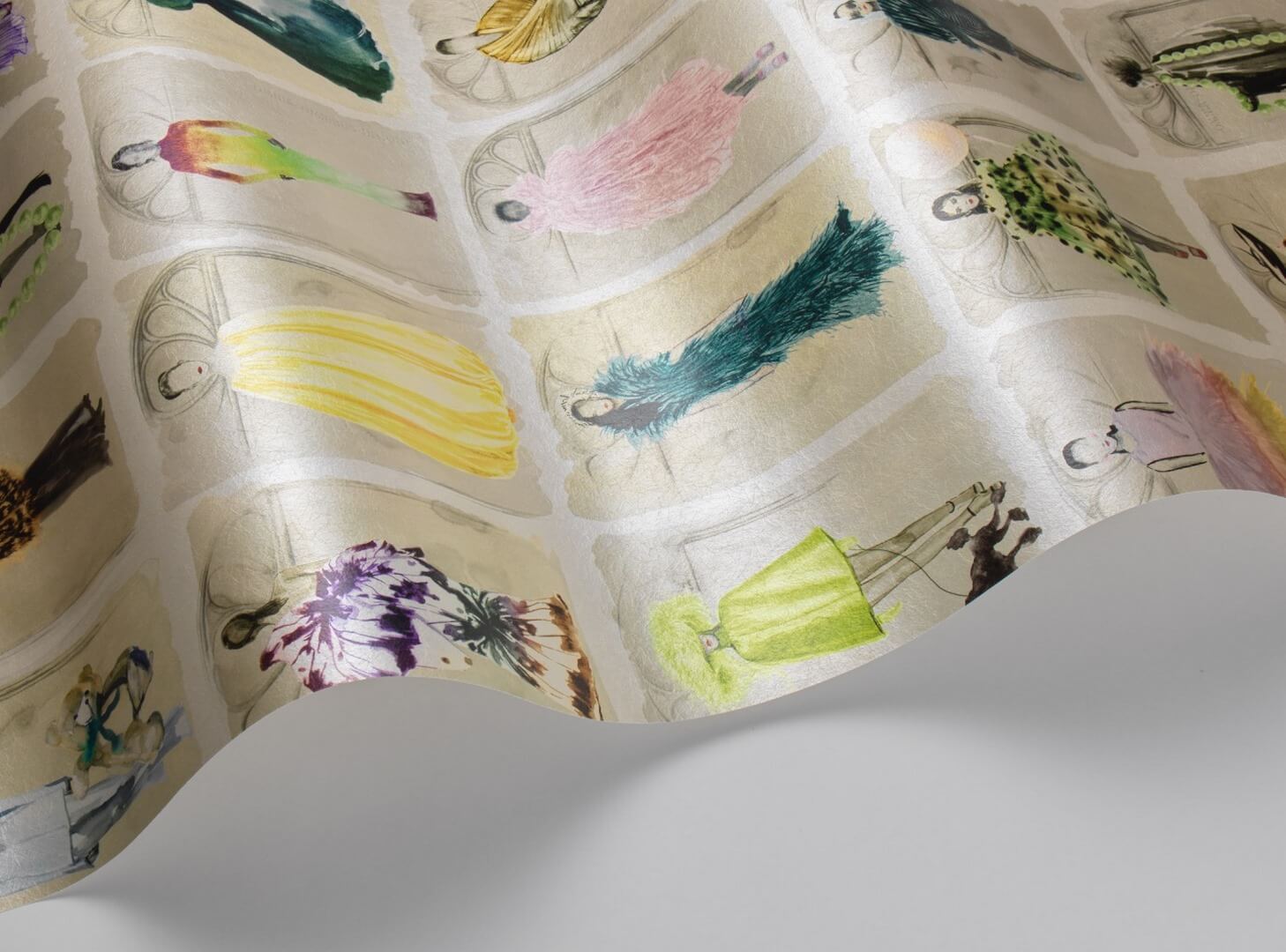 Tapeta modelki Cole & Son 175/2009M Pastel Pearl With Windows Harrods Couture Carouse