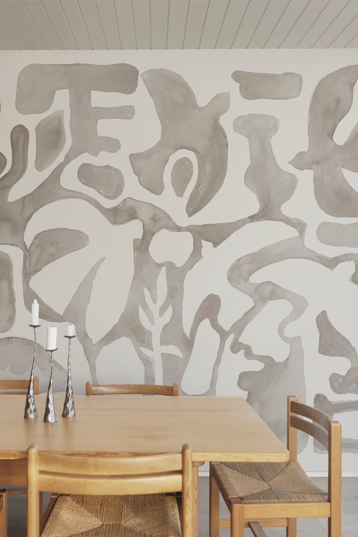 Fototapeta organiczne kształty Rebel Walls R20488 Harmony Forms Beige Symbolic